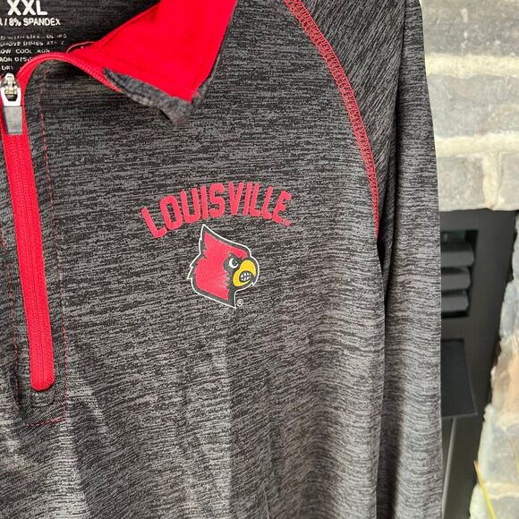 Louisville Cardinals Quarter Zip Pullover - Picture 2 of 4